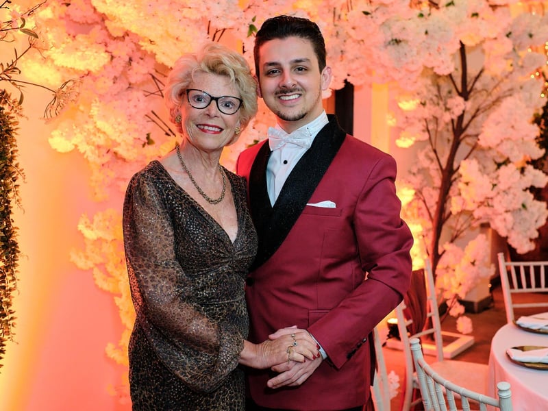Chris Colebrooke with mentor Valerie Laws.