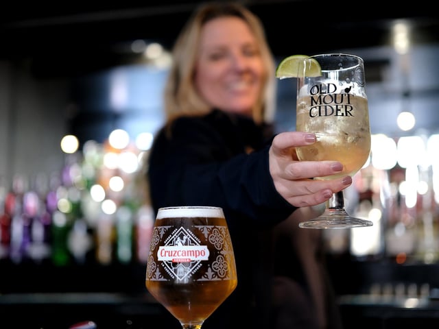 Stacey Durham serves up a pint