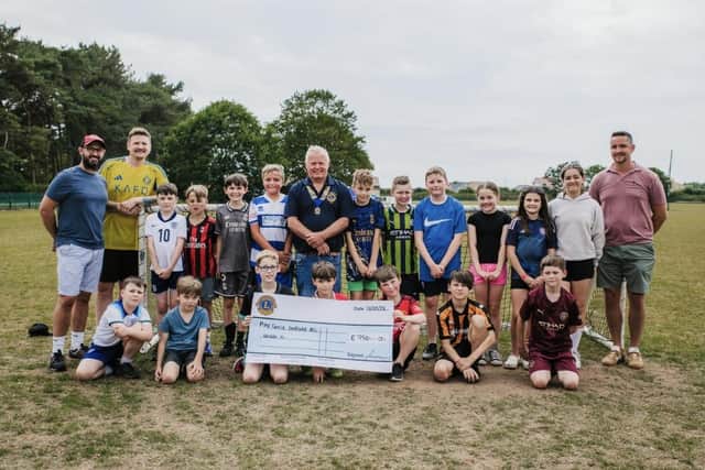 North Wolds Lions Club sponsors Great Driffield AFC Panthers Under 11s (photo submitted).