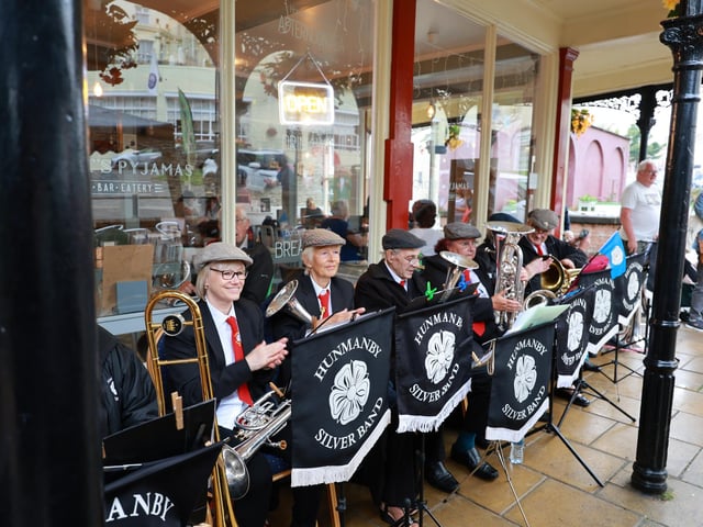 Hunmanby Brass Band provided music for the occasion