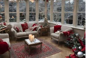 Transform your conservatory into a cosy Christmas living space.