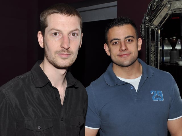Tareq and Gareth in Mist bar. 1141118s