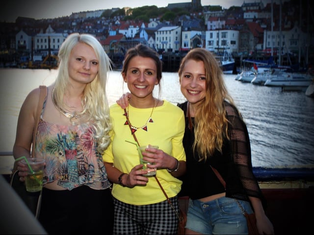 Keeleigh, Sammy and Emily look stunning at Catch The Wave's boat party.