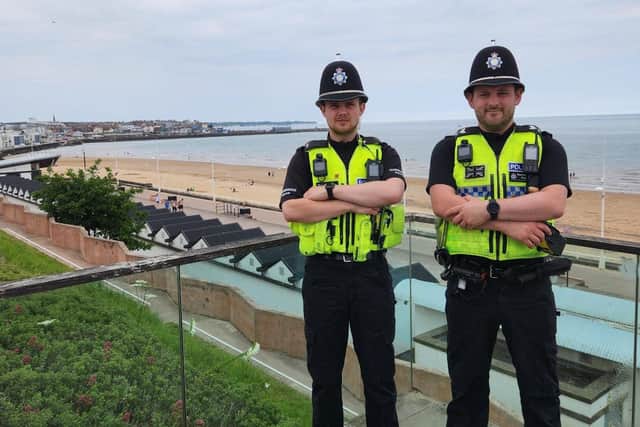 PC Mariusz Rusnarczyk (left) and PS Ben Stanyon. Photo: Humberside Police