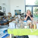 Shirley Vauvelle in her studio