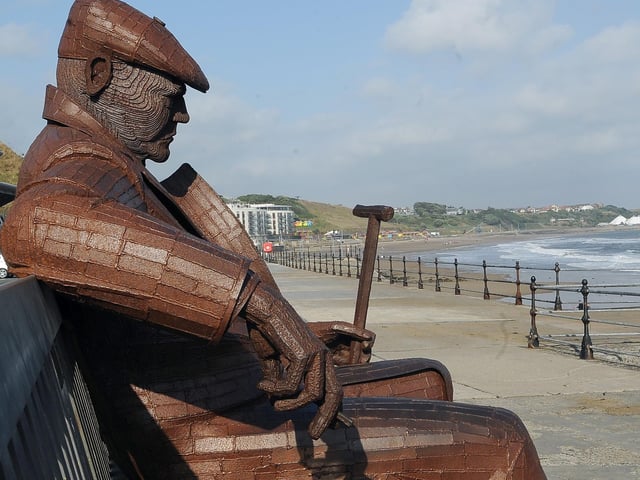 Head down to Scarborough's North Bay and visit the Freddie Gilroy sculpture on the seafront!