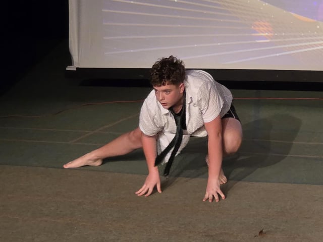 The audience couldn't take their eyes off Alex Rogers amazing performance