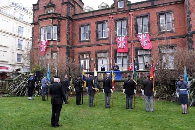 The celebration in Scarborough Town Hall gardens