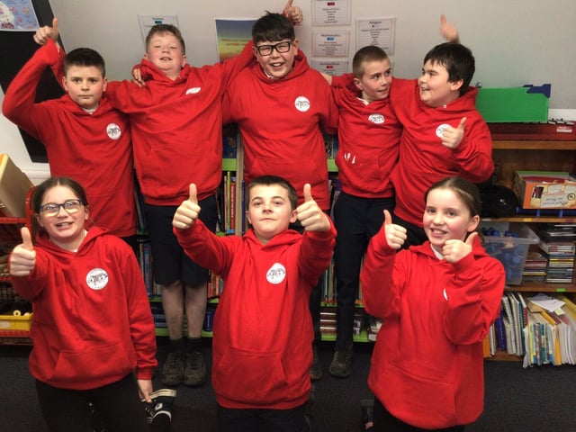 Hackness Primary School leavers.