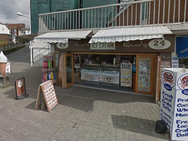 Roicco's Ice Cream Parlour is located on Harbour Road, Bridlington. It offers a selection of traditional seaside treats, whippy ice cream, and 24 different flavours of scoop ice cream.