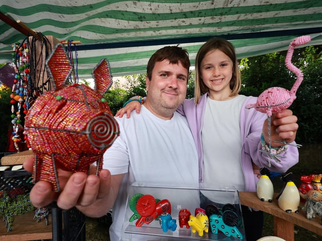 Lovely designs for charity - Dad Andy with Lily