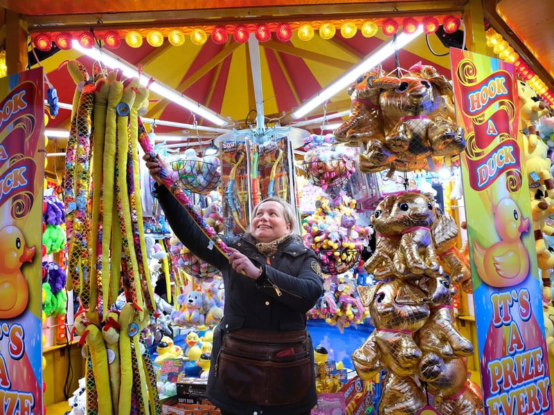 At the Hook a Duck stall.