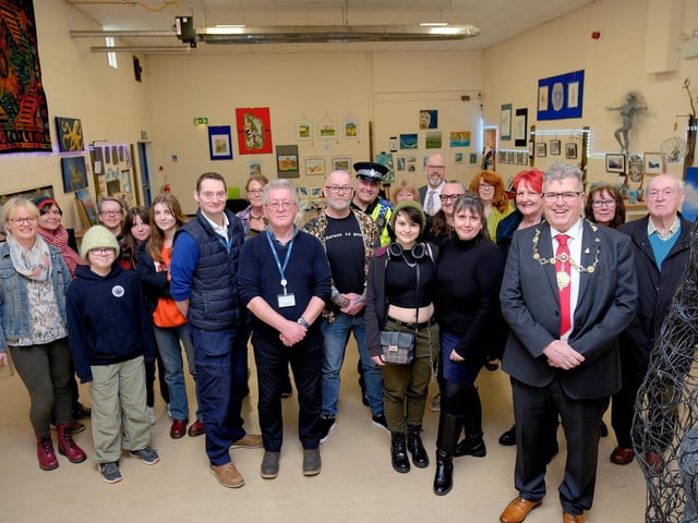 Mayor John Ritchie opens the art space