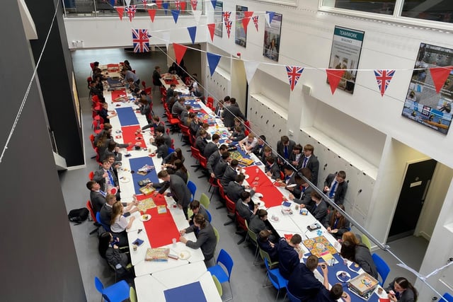 Scarborough UTC celebrated the Coronation with an afternoon tea for students.