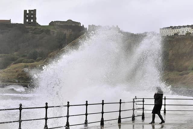 The yellow weather warning for strong winds will be in place from 12pm on October 24 until 9pm on October 25, and will cover the entire Yorkshire coast. Photo credit Richard Ponter.