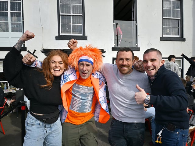 Pub crawl fun for these four. photo: Richard Ponter