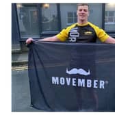 Flamborough man Josh Bowles ran 60km in one day to raise funds for Movember. Photo: Tommy Cawkwell.