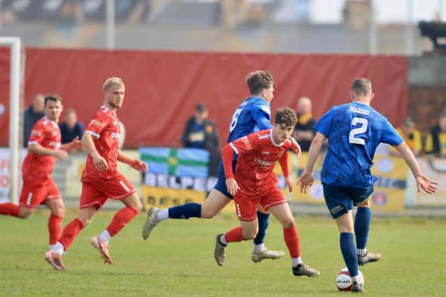 Bridlington Town lost 2-0 at home to Belper Town. Photo by TCF Photography