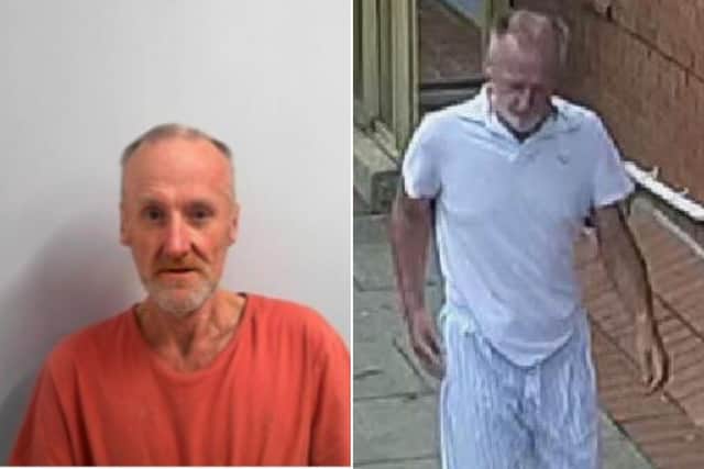 Christopher Roberts was last seen when discharged from Scarborough Hospital - it is believed he left hospital in trousers and a hospital gown.
