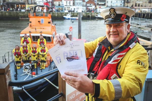 Howard Fields, Coxswain of Whitby RNLI and the volunteer crew. Whitby RNLI has been confirmed as the next RNLI station to receive a Shannon class lifeboat as part of the charity’s Launch a Memory campaign, which will feature the names of up to 10,000 loved ones on the lifeboat.