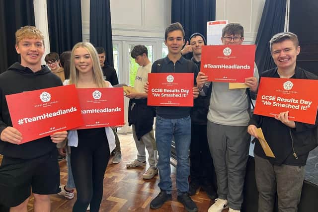 Headlands School students celebrating results day!