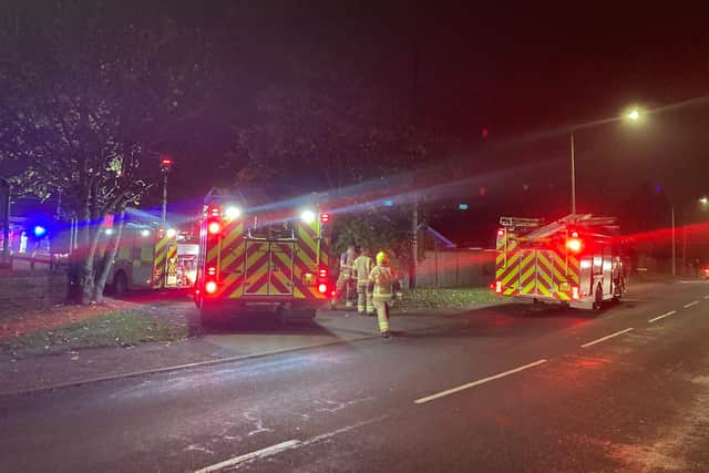 Five fire engines attended the scene