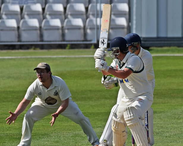 Fin Ward struck a crucial 32 in Flixton's win against Brompton. Photo by Simon Dobson