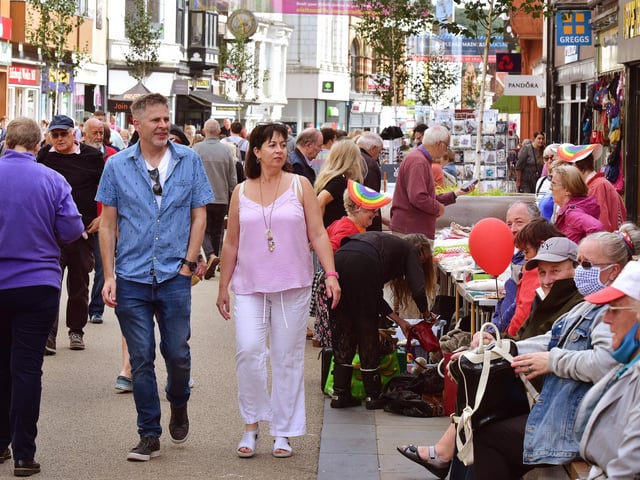 The Scarborough Community Fair on a busy Westborough.