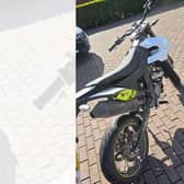 The motorbike is believed to have been taken between 7.30-8.30pm on April 23