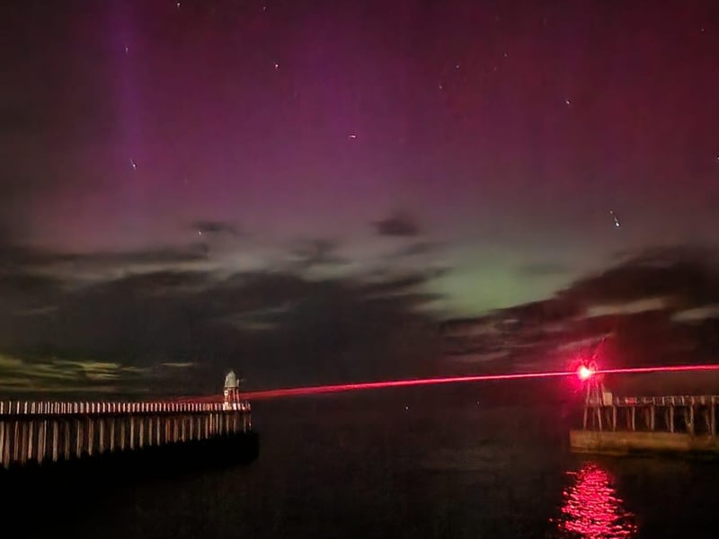 A particularly striking image sent in from Whitby.