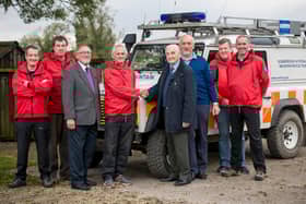 Presentation of £500 from St Nicholas Lodge of Freemasons to Scarborough and Ryedale Mountain Rescue Team.