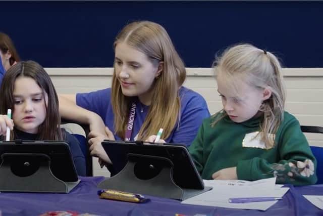Children in Hunmanby got hands-on experience at an interactive workshop by Quickline designed to inspire the next generation.
