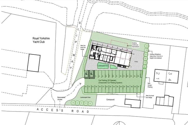 The site plan of the new RYYC clubhouse at Wilsthorpe. Image: Council portal