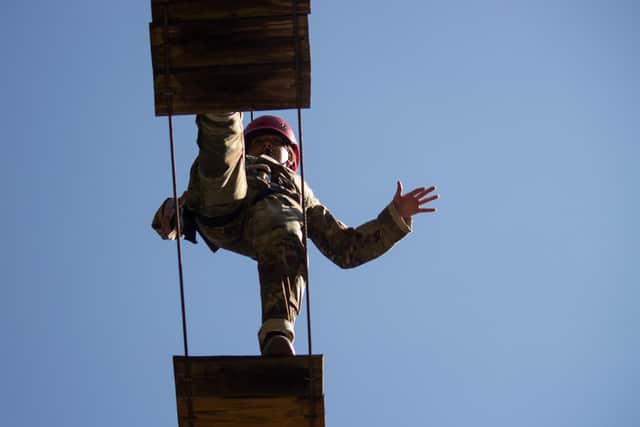 There are two rope courses at The Edge Aerial Adventure – high and low – depending on which height visitors want to try.