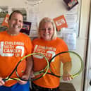 Paul and Jo Robinson organised the tennis event at Bridlington Lawn Tennis Club which raised £455 for Children with Cancer UK.