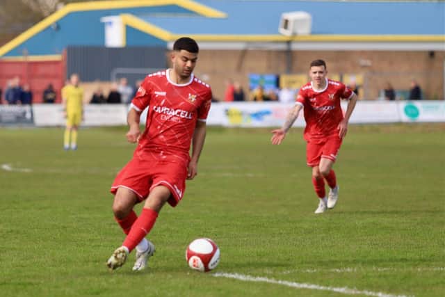 Bridlington Town lost 2-0 at home to Belper Town. Photo by TCF Photography