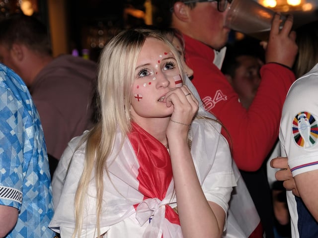Tense moments in the Euro 2024 final.