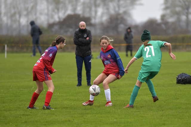 Mollie Morrison, left, and Ruby Carney shone for Scarborough Ladies U15s.