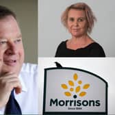 The Yorkshire Rich List 2023. Pictured (from left to right, clockwise) is Lord Kirkham, photographed for The Yorkshire Post by Simon Hulme, Debbie Bestwick MBE, CEO of Team17, and a stock image of Bradford-based Morrisons.