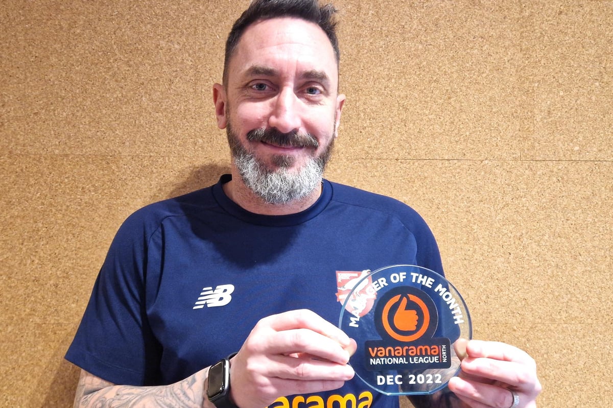 Scarborough Athletic's Jono Greening wins National League North Manager of the Month award