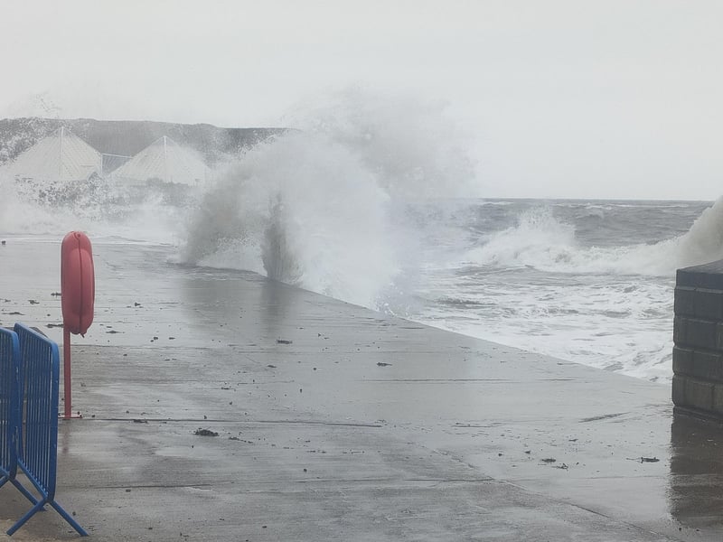 Rough seas crash in
picture by Dawn Humphreys