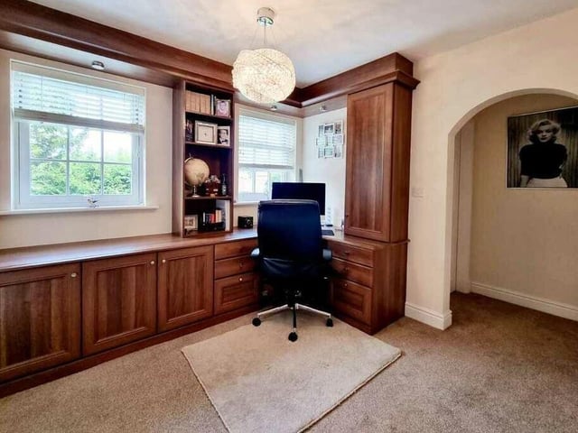 A large first floor landing provides ample space for a study or home office.