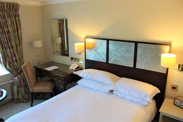 Our bedroom at The Devonshire Arms