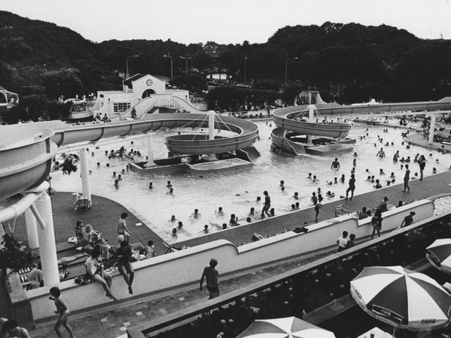 Scarborough's open-air North Bay pool in its heyday.