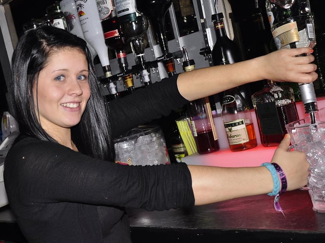 Kayleigh serves the cocktails in Mansion.