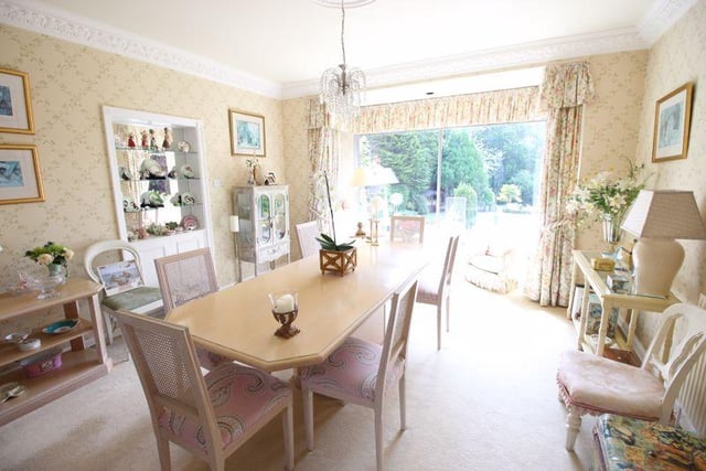 The dining room.