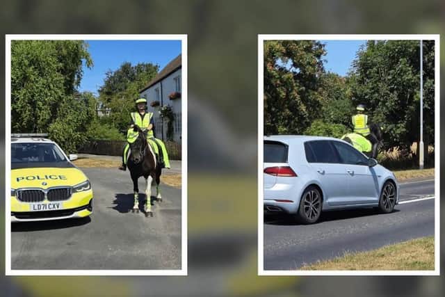 43 drivers were dealt with for speed, or passing too close to the horse and rider.