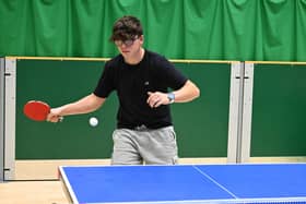Harrison James struck twice for The James Gang in Division Two of the Bridlington Table Tennis League. PHOTOS BY TONY WIGLEY