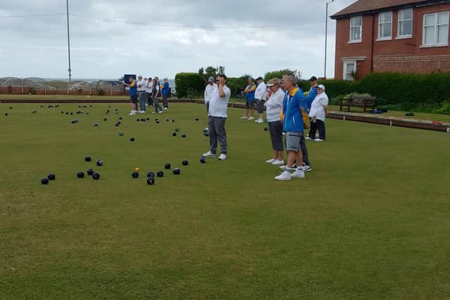 On Saturday Bridlington played host to Thringstone Bowling Club from Nottinghamshire for a friendly match.