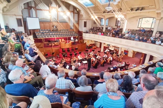 The audience and Scarborough Symphony Orchestra in harmony